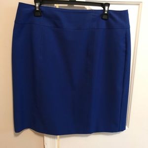 Worn once cobalt blue pencil skirt.  size 16